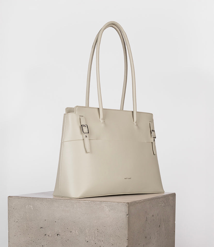 ADRIA Vegan Tote Bag - UPPEAL™ | Color: Pearl - variant::Pearl