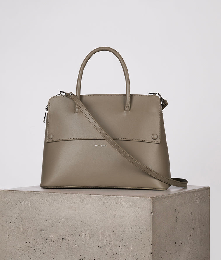 SILVA Vegan Satchel - UPPEAL™ | Color: Cappuccino - variant::cappuccino