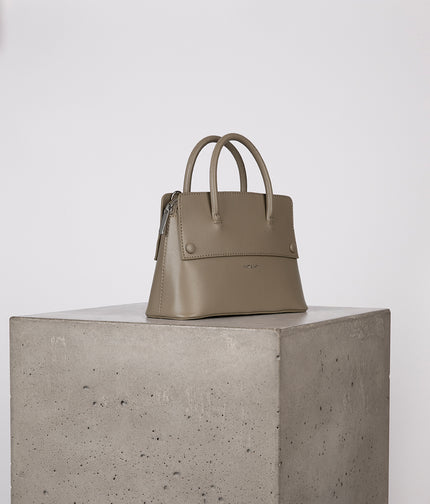 SILVA SM Small Vegan Satchel - UPPEAL™ | Color: Cappuccino - variant::cappuccino