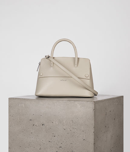 SILVA SM Small Vegan Satchel - UPPEAL™ | Color: Pearl - variant::Pearl