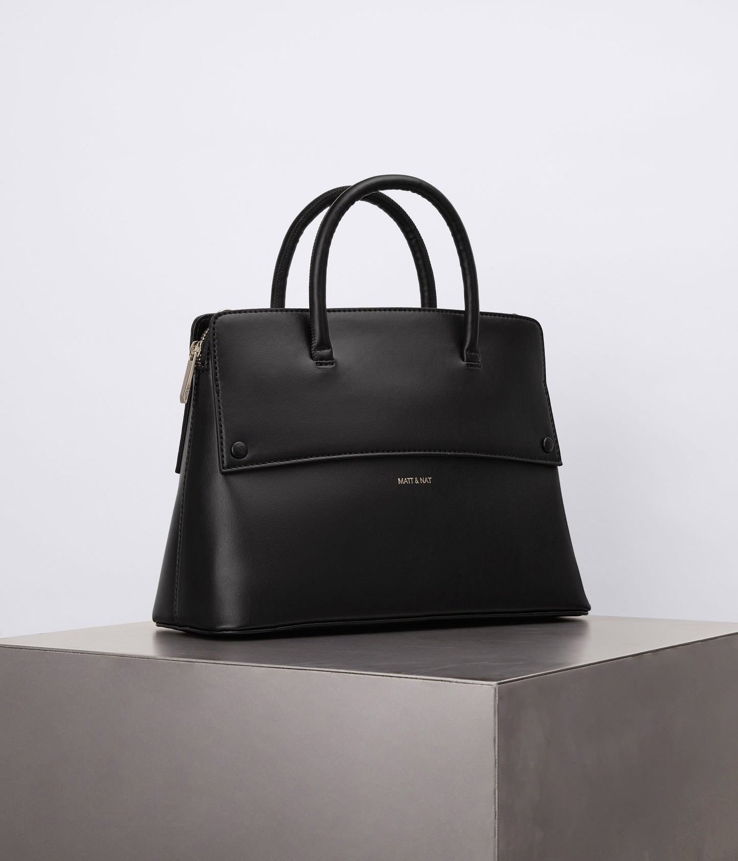 SILVA Vegan Satchel - UPPEAL™ | Color: Black - variant::black