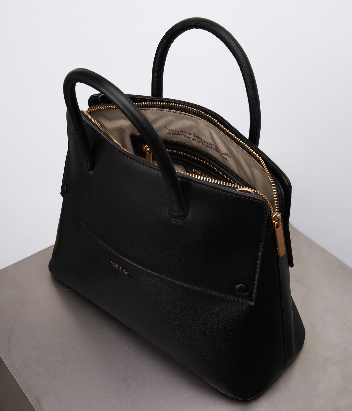 SILVA Vegan Satchel - UPPEAL™ | Color: Black - variant::black