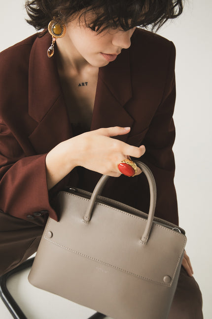 SILVA Vegan Satchel - UPPEAL™ | Color: Cappuccino - variant::cappuccino