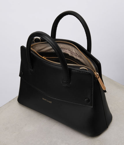 SILVA SM Small Vegan Satchel - UPPEAL™ | Color: Black - variant::black