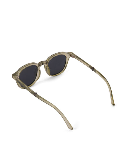 NIKA Round Foldable Recycled Sunglasses | Color: Clear - variant::clear