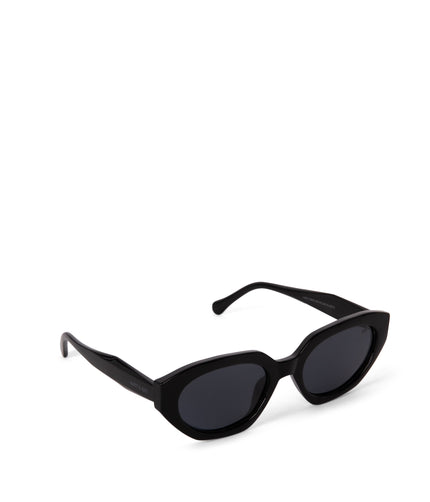 LACI Cat-Eye Recycled Sunglasses | Color: Black - variant::black