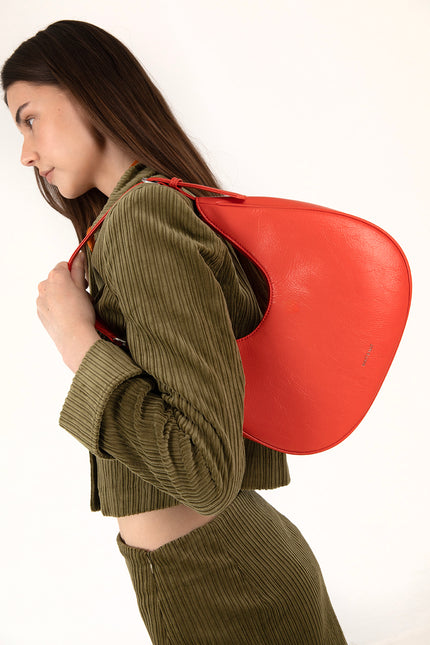 CELLO Vegan Shoulder Bag – Theme | Color: Tomato - variant::tomato