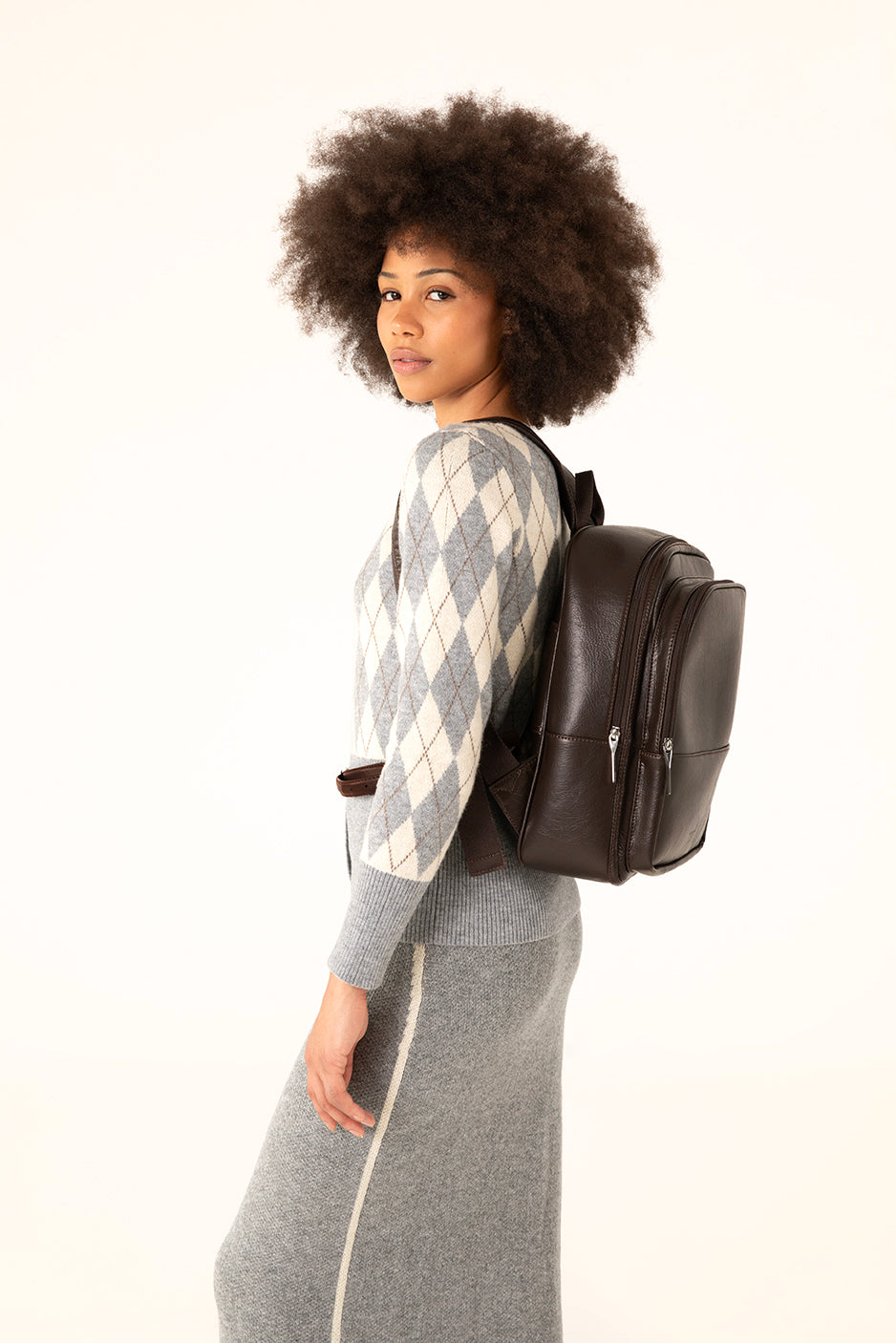 ESME Vegan Backpack - Theme | Color: Coffee - variant::coffee