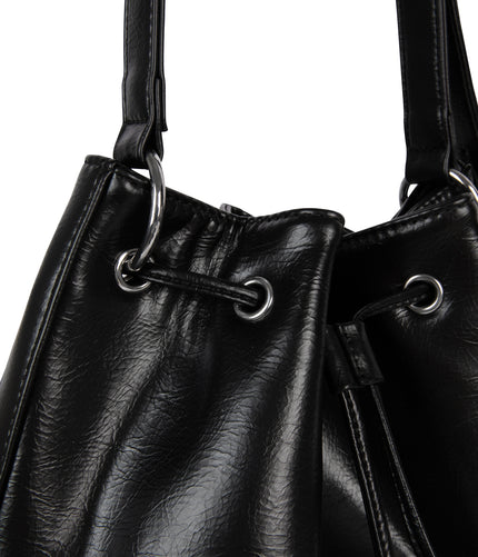 JAN Vegan Bucket Bag – Theme | Color: Black - variant::black