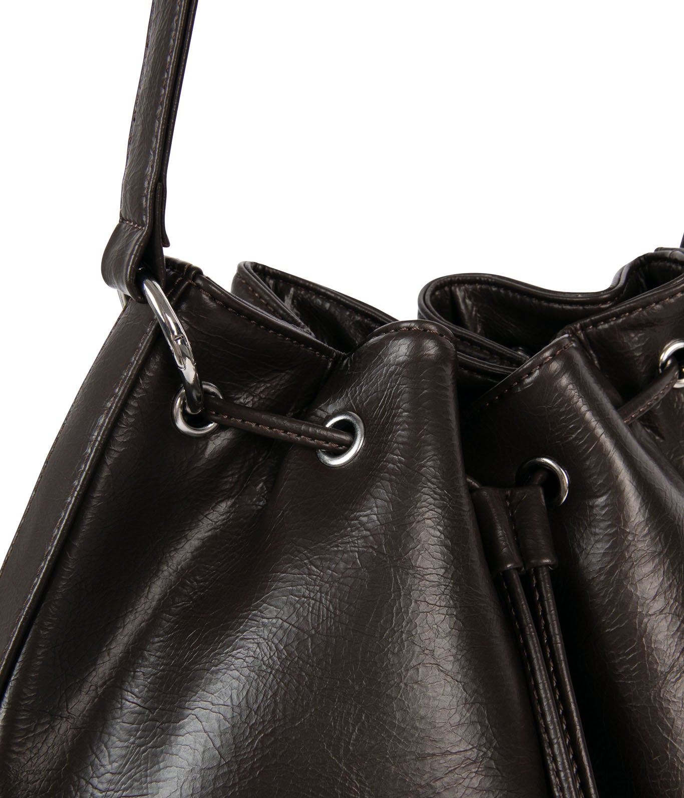 JAN Vegan Bucket Bag – Theme | Color: Coffee - variant::coffee