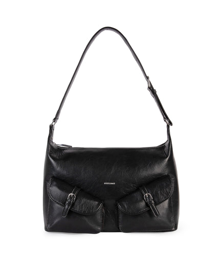 MALDA Vegan Shoulder Bag – Theme | Color: Black - variant::black