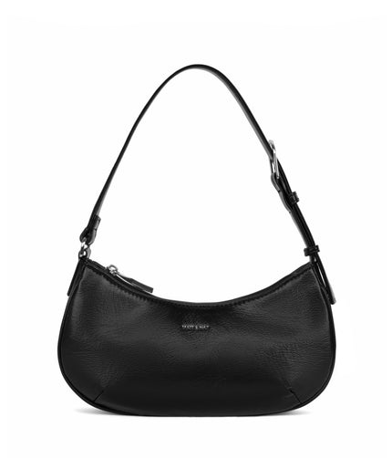 MARI Vegan Shoulder Bag - Theme | Color: Black - variant::black