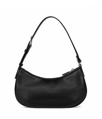 MARI Vegan Shoulder Bag - Theme | Color: Black - variant::black