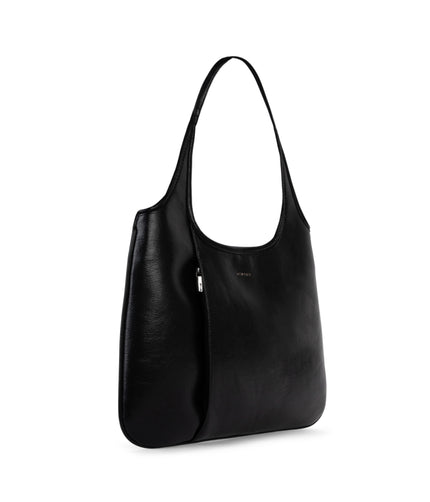 PORTO Vegan Hobo Bag - Theme | Color: Black - variant::black