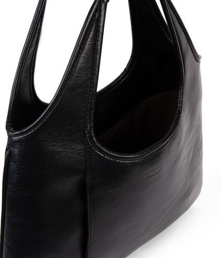 PORTO Vegan Hobo Bag - Theme | Color: Black - variant::black