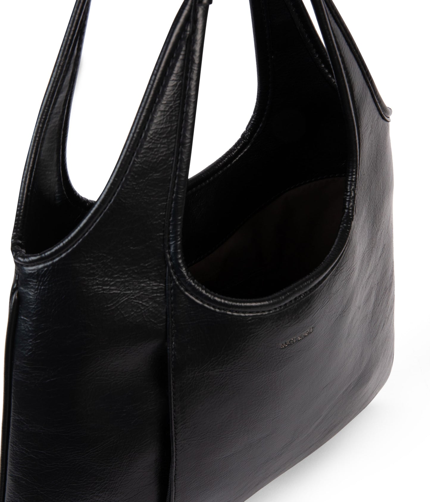 PORTO Vegan Hobo Bag - Theme | Color: Black - variant::black