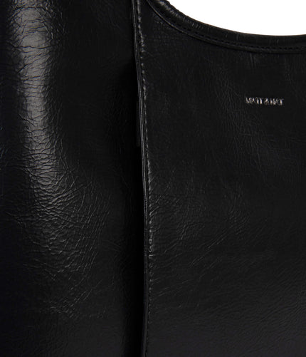 PORTO Vegan Hobo Bag - Theme | Color: Black - variant::black