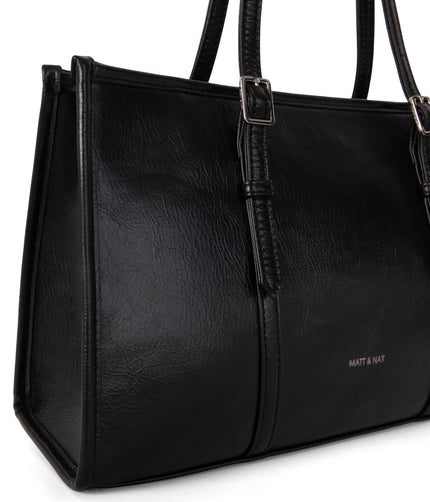 ZEPHYR Vegan Tote Bag – Theme | Color: Black - variant::black