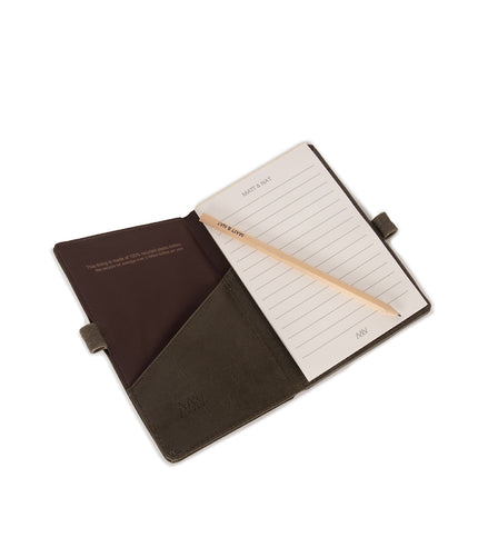 MAGISTRALSM Small Vegan Notepad Cover - Vintage | Color: Kale - variant::kale