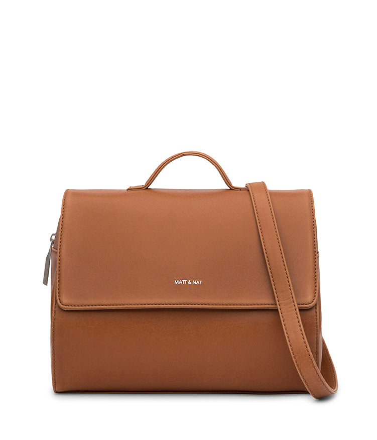 PHI Vegan Crossbody Bag - Vintage | Color: Chili Matte Nickle - variant::chili matte nickel