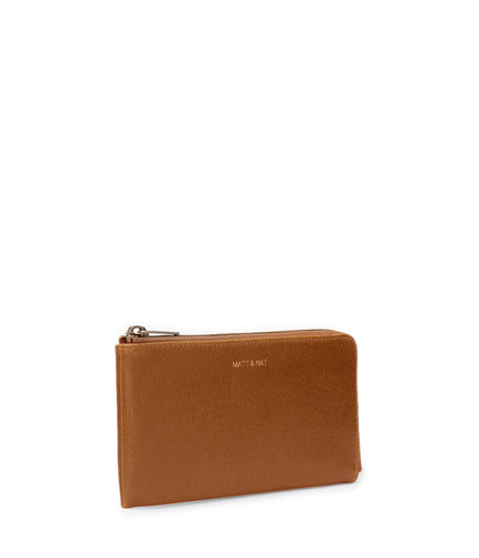 TWIN Vegan Wallet - Vintage | Color: Chili Matte Nickel - variant::chili matte nickel