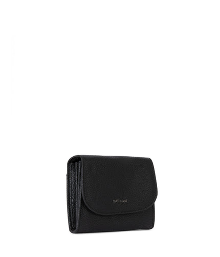 NANO Vegan Wallet - Grain | Color: Black - variant::black