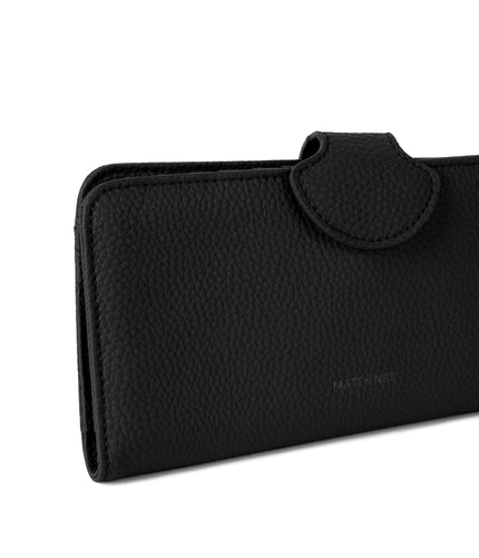 FLOAT Vegan Wallet - Grain | Color: Black - variant::black