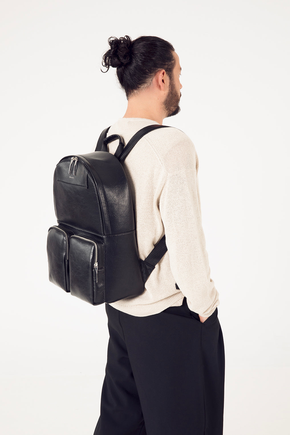 DONNIE Vegan Backpack – Theme | Color: Black - variant::black