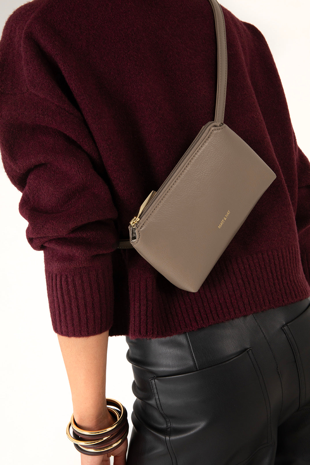 PETEL Vegan Belt Bag – Theme | Color: Black - variant::black