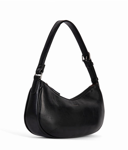 MARI Vegan Shoulder Bag - Theme | Color: Black - variant::black