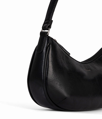 MARI Vegan Shoulder Bag - Theme | Color: Black - variant::black