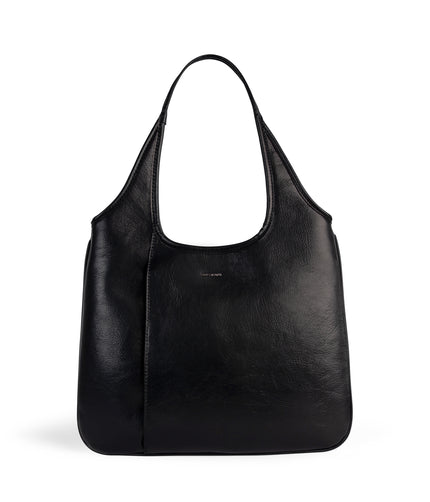 PORTO Vegan Hobo Bag - Theme | Color: Black - variant::black