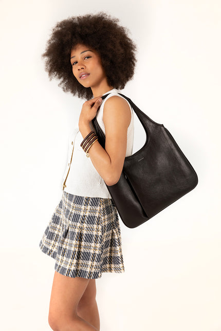 PORTO Vegan Hobo Bag - Theme | Color: Coffee - variant::coffee