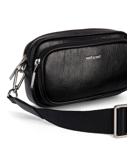 SOLEIL Vegan Crossbody Bag - Theme | Color: Black - variant::black