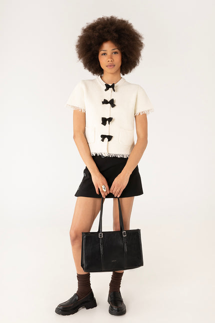 ZEPHYR Vegan Tote Bag – Theme | Color: Black - variant::black