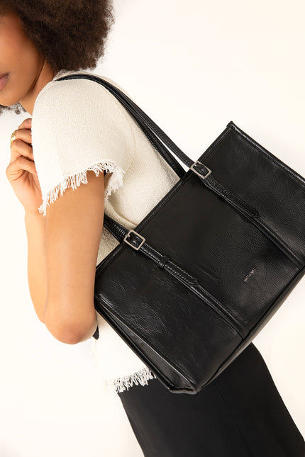 ZEPHYR Vegan Tote Bag – Theme | Color: Black - variant::black