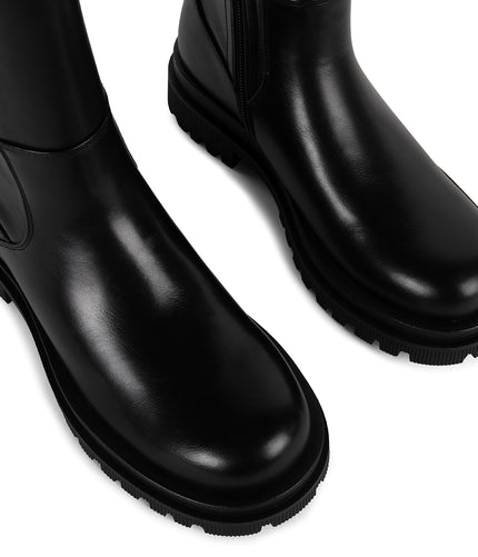 ENIYA Women's Vegan Mid-Calf Boot | Color: Black - variant::black