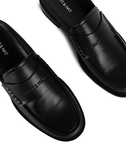 HEIDI Women's Vegan Slip On Mules | Color: Black - variant::black