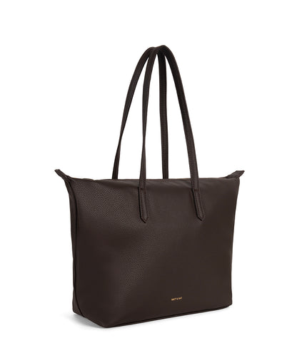 ABBI Vegan Tote Bag - Grain | Color: Fudge - variant::fudge