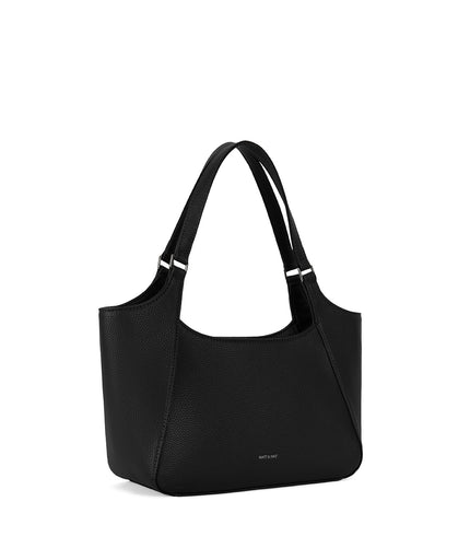 CHARLOT SM Vegan Tote Bag - Grain | Color: Black - variant::black