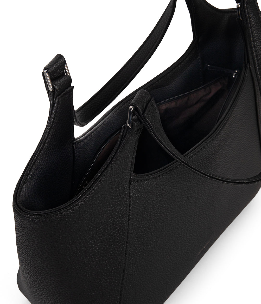 CHARLOT SM Vegan Tote Bag - Grain | Color: Black - variant::black