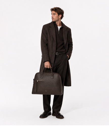 DENIS Vegan Weekender Bag - Grain | Color: Black - variant::black