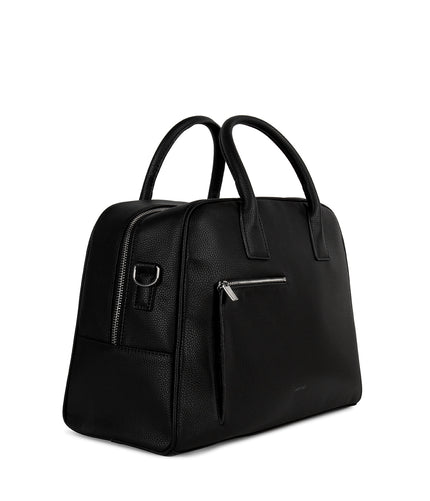 DENIS Vegan Weekender Bag - Grain | Color: Black - variant::black