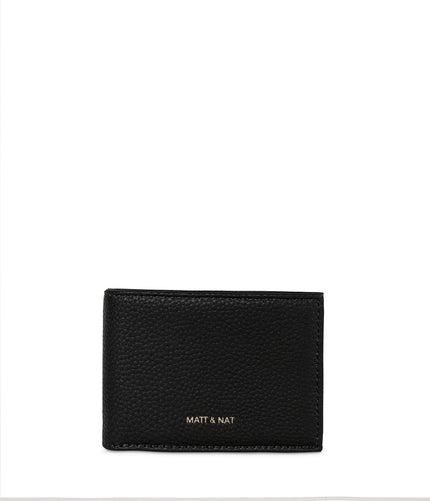 DIM Men's Vegan Folded Wallet - Grain | Color: Black - variant::black