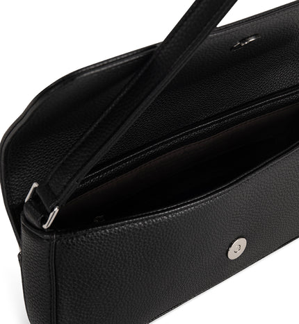 ENA Vegan Shoulder Bag - Grain | Color: Black - variant::black