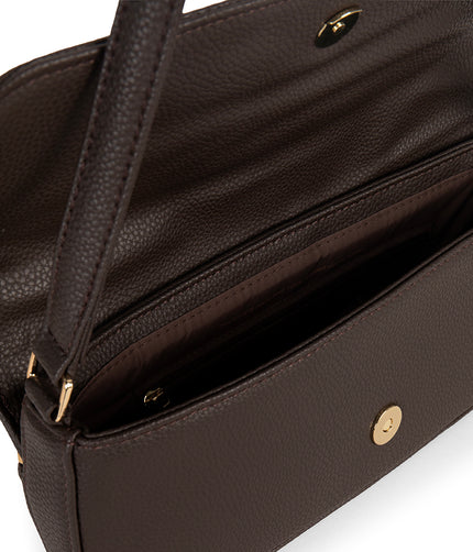 ENA Vegan Shoulder Bag - Grain | Color: Fudge - variant::fudge
