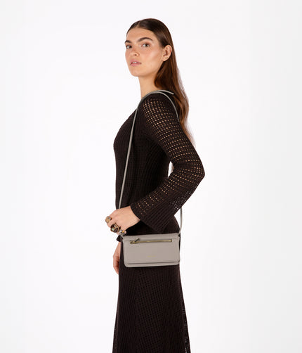 ERIN Vegan Crossbody Bag - Grain | Color: Black - variant::black
