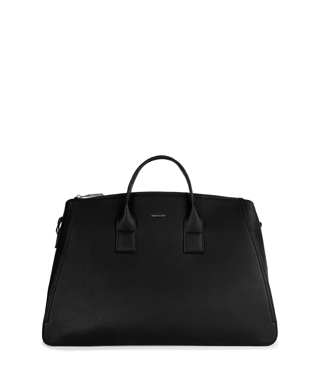 GIGI Vegan Weekender Bag - Grain | Color: Black - variant::black