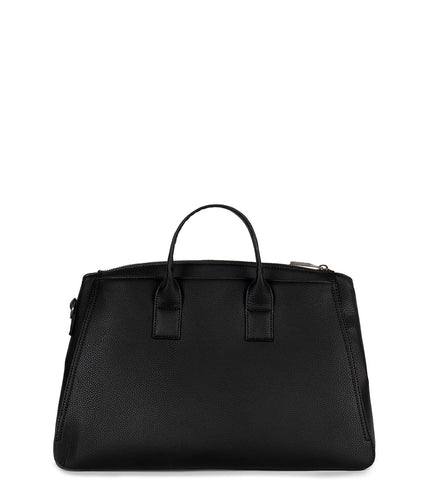 GIGI Vegan Weekender Bag - Grain | Color: Black - variant::black