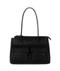 JORDI Vegan Tote Satchel – Grain | Color: Black - variant::black